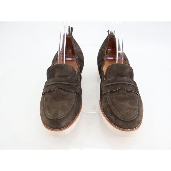 Vionic Cynthia II Loafers Womens Size 7 Green Suede Leather Wedge Slip On Shoes - Picture 5 of 15